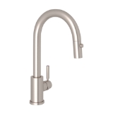 Perrin & Rowe® U.4043STN-2 Food Prep Faucet Single Hole, Holborn, Satin Nickel, 1.8 gpm Flow Rate