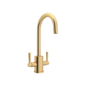 Perrin & Rowe® U.4213LS-SEG-2 Food Prep Faucet Single Hole, Holborn, Satin English Gold, 1.8 gpm