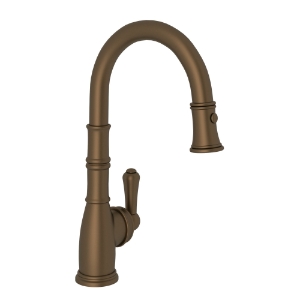 Perrin & Rowe® U.4743EB-2 Food Prep Faucet Single Hole, Georgian Era, English Bronze, 1.75 gpm Flow Rate