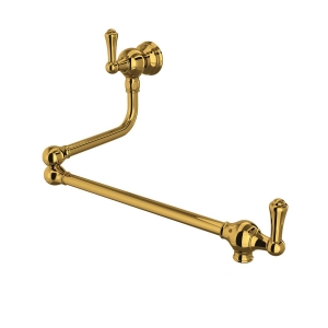 Perrin & Rowe® U.4799LS-ULB-2 Traditional Pot Filler, Unlacquered Brass