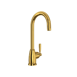 Perrin & Rowe® U.4842LS-ULB-2 Kitchen Faucet, Holborn, Unlacquered Brass, 1.5 gpm