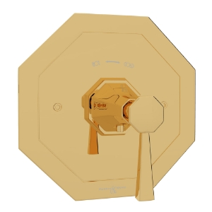 Perrin & Rowe® U.5157LS-EG/TO Deco™ 3/4" Thermostatic Trim Without Volume Control, English Gold