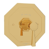 Perrin & Rowe® U.5157LS-EG/TO Deco™ 3/4" Thermostatic Trim Without Volume Control, English Gold