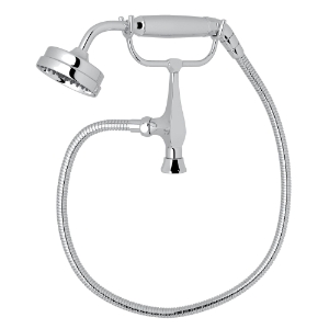 Perrin & Rowe U.5180APC Deco Handshower Hand Set Single-Function, 3 in Dia Shower Head, 1.8 gpm Flow Rate, Female x Male Connection, Chrome