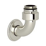 Perrin & Rowe® U.5398PN Cross Collection Handshower Outlet Return Elbow Exposed, Polished Nickel