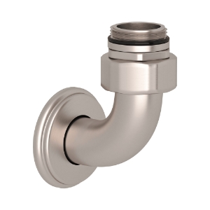 Perrin & Rowe® U.5398STN Cross Collection Handshower Outlet Return Elbow Exposed, Satin Nickel