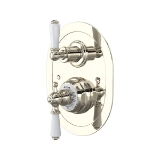 Perrin & Rowe® U.5520L-PN/TO Thermostatic Trim Plate Era, Polished Nickel