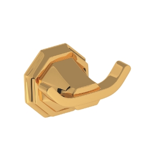 Perrin & Rowe® U.6122EG Deco™ Double Robe Hook, English Gold