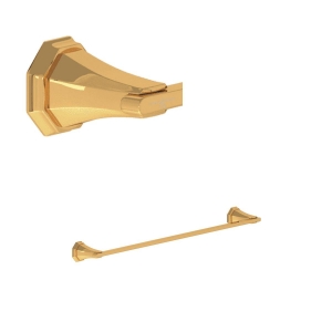Perrin & Rowe® U.6140EG Deco™ 18" Towel Bar, English Gold
