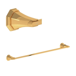 Perrin & Rowe® U.6142EG Deco™ 30" Towel Bar, English Gold
