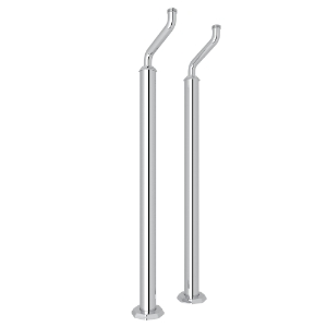Perrin & Rowe® U.6180APC Deco™ Floor Pillar Legs, Polished Chrome