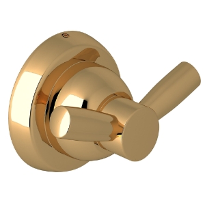 Perrin & Rowe® U.6422ULB Holborn™ Double Robe Hook, Unlacquered Brass