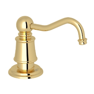 Perrin & Rowe® U.6695ULB Georgian Era™ Soap Dispenser, Unlacquered Brass