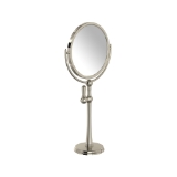 Perrin & Rowe® U.6931PN Freestanding Makeup Mirror, Polished Nickel