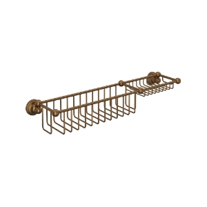Perrin & Rowe® U.6962EB 20" Bottle Basket With Soap Tray, English Bronze