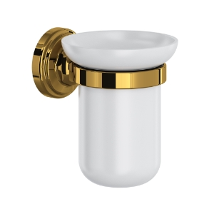 Perrin & Rowe® U.6969ULB Tumbler Holder, Unlacquered Brass