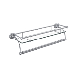 Perrin & Rowe® U.6975APC Wall Mount Glass Vanity Shelf, Polished Chrome