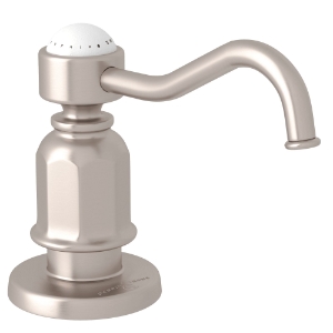 Perrin & Rowe® U.6995STN Edwardian™ Soap Dispenser, Satin Nickel