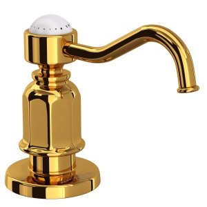 Perrin & Rowe® U.6995ULB Edwardian™ Soap Dispenser, Unlacquered Brass