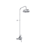 Perrin & Rowe® U.GA19W2LS-APC Georgian Era™ 3/4" Exposed Wall Mount Thermostatic Shower System, Polished Chrome