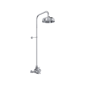 Perrin & Rowe® U.GA19W2X-APC Georgian Era™ 3/4" Exposed Wall Mount Thermostatic Shower System, Polished Chrome