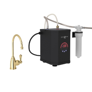 Perrin & Rowe® U.KIT1307LS-ULB-2 Hot Water Tank Faucet Filter, Deck Mounting, Unlacquered Brass