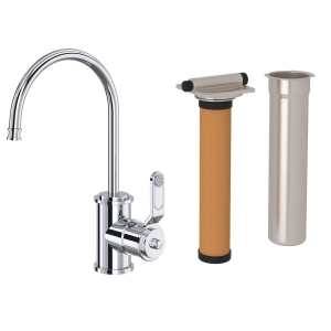 Perrin & Rowe® U.KIT1633HT-APC-2 Armstrong C-Spout Filter Faucet Kitchen, 1.5 gpm, Polished Chrome