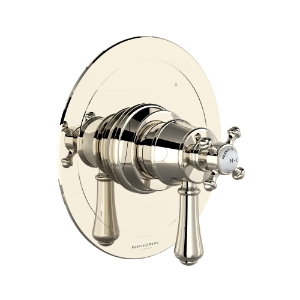 Perrin & Rowe® U.TGA45W1LSP-PN Georgian Era™ 1/2 in Thermostatic & Pressure Balance Trim With 5 Functions, Polished Nickel