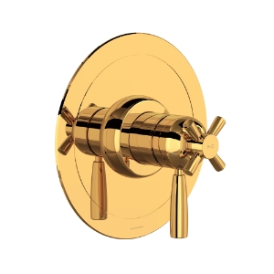 Perrin & Rowe® U.THB44W1LS-EG Holborn™ 1/2 in Thermostatic & Pressure Balance Trim With 2 Functions, English Gold