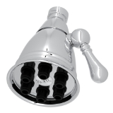 Perrin & Rowe® WI0122APC Bellia Showerhead Shower Calliano Adjustable, 1.8 gpm Min, Wall Mounting, Polished Chrome