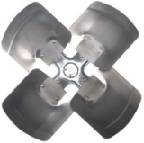 ALLIED™ 46K12 Fan Blade Assembly, 18 in Dia Propeller, 1/2 in Bore, 24 deg Pitch, 4 Blades, CW Rotation