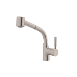 Rohl® R7923STN Lux™ Modern High Neck Dual-Function Kitchen Faucet, 1.8 gpm Flow Rate, Satin Nickel, 1 Faucet Hole