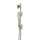 RIOBEL 4040PN Handshower Hand Set Shower Rail, Polished Nickel