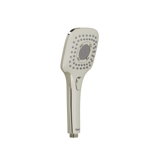 RIOBEL 4372PN Riobel Cross Collection Handshower Hand Set Single-Function, 4 in Dia Shower Head 3-Function Shower Head, 1.8 gpm Flow Rate, Nickel