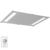 Riobel® 476C 22" x 16 1/2" Built-In Showerhead With Led Light, Chrome