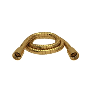Riobel® 7259BG 150 cm (59") double interlock flexible hose, swivel and 2 check valves, Brushed Gold