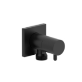 Riobel® 760BK Handshower Outlet With Integrated Volume Control, Black