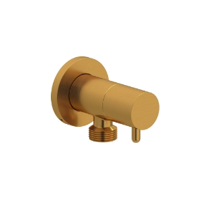 Riobel® 790BG Handshower Outlet With Integrated Volume Control, Brushed Gold