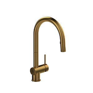 RIOBEL AZ211BG Azure Pulldown Kitchen Faucet Pull-Down Touchless, 1.5 gpm Flow Rate, Gold
