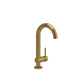 RIOBEL AZ701BG Azure™ Filter Kitchen Faucet Edge, 1.2 gpm Flow Rate, Brushed Gold