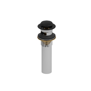 Riobel® DB150BK Lavatory Push Drain With Overflow, Black