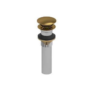 Riobel® DL160BG Lavatory Push Drain Without Overflow, Brushed Gold
