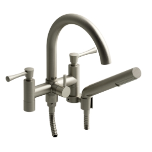 RIOBEL ED06LBN Edge Tub Filler, 11.6 gpm Flow Rate, Brushed Nickel