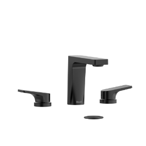 Riobel® OD08BK Ode™ Widespread Lavatory Faucet, Black
