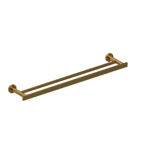 Riobel® PX6BG Paradox™ Double 24" Towel Bar, Brushed Gold