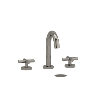 Riobel® RU08+BN Riu™ Widespread Lavatory Faucet With C-Spout, Brushed Nickel
