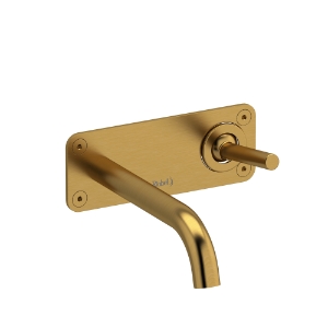 Riobel® RU11BG Riu™ Wall Mount Lavatory Faucet, Brushed Gold