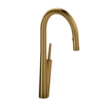 RIOBEL SC101BG Solstice Kitchen Faucet Pulldown Single Trattoria, 1.6 gpm Flow Rate, Gold