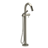 RIOBEL SY39BN SY39 Sylla 2-Way Tub Filler, 6 gpm Flow Rate, Brushed Nickel