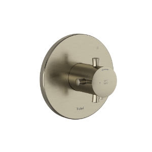 Riobel® TEDTM47+BN Edge™ 1/2 in Thermostatic & Pressure Balance Trim With 3 Functions, Brushed Nickel